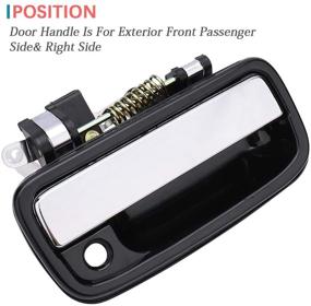 img 2 attached to IRONTEK Exterior Right Passenger Side Door Handle For 1995-2004 Toyota Tacoma