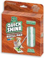 🧹 efficient quick shine hardwood floor mop refill pad: 12 x 6 inches for deep cleaning logo