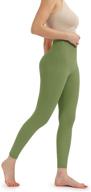 🩳 ododos high waisted running tights with inner pocket - women's 7/8 yoga leggings, workout yoga pants (inseam 25") логотип