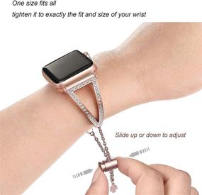 img 1 attached to Secbolt Bling Bands Compatible With Apple Watch Bands 38Mm 40Mm 42Mm 44Mm IWatch SE Series 6/5/4/3/2/1 Accessories & Supplies for Cell Phone Accessories