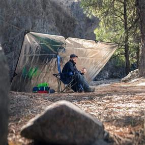 img 1 attached to Arcturus XL Survival Tarp - Ultimate Insulated Thermal Camping Gear - 8.5' x 12' (Desert Tan)