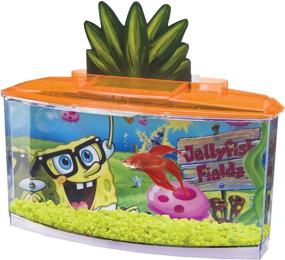 img 1 attached to 🐠 Spongebob Betta Goldfish Fish Tank: Red Edition (SBK108) by Penn-Plax