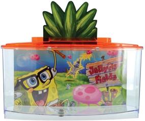 img 3 attached to 🐠 Spongebob Betta Goldfish Fish Tank: Red Edition (SBK108) by Penn-Plax