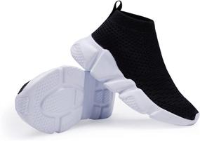 img 1 attached to Hetios Girls Sneakers: High-Heeled Socks Shoes for Active Boys | Athletic Sneakers for Kids (Toddler/Little Kid/Big Kid)