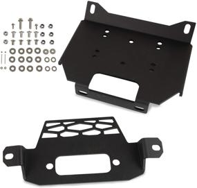 img 4 attached to 🔧 10-1220 Winch Mount Plate Bracket Kit for Polaris RZR XP 1000 RZR900 2014-2018 General 1000 2016-2018 (Model A)