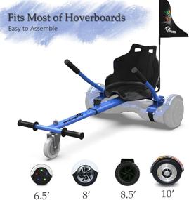 img 3 attached to 🛴 Enhance Your Hoverboard Experience with EverCross Hoverboard Attachments: Accessories for Hoverboards, Tricycles, Scooters & Wagons