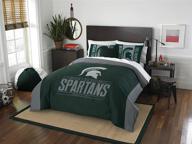the northwest company ncaa modern take full/queen comforter and 2 sham set - officially licensed and stylish! logo