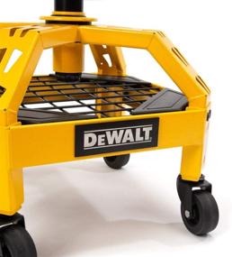 img 1 attached to Dewalt Padded Rolling Shop/Garage Stool: 360-degree Swivel Seat, Durable Steel Frame, Adjustable - The Ultimate Workstation Companion