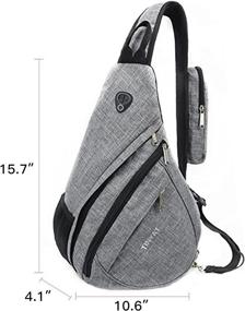 img 3 attached to TINYAT Sling Crossbody Shoulder Backpack Backpacks