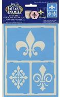 🌸 enhance your décor with gloss enamels stencils-large fleur de lis logo