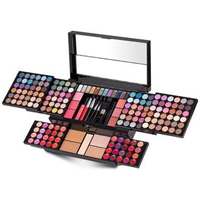 img 4 attached to 💄 120-Color Professional Makeup Kit for Women with Mirror - Cosmetic Gift Set Combination incl. Eyeshadow, Blush, Brow Powder, Concealer, Face Powder, Eyeliner Pencil - MU28