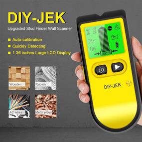 img 3 attached to 🔍 5-in-1 Stud Finder Wall Scanner: Upgraded Electronic Stud Sensor with LCD Display for Wood Stud, Metal, Live AC Wire Detection and Deep Scanning