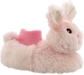 img 4 attached to Comfortable Plush Animal Sock Top Slippers for Toddler Boys and Girls - Yankee Toy Box