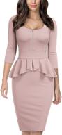 👗 miusol women's square ruffle business attire for ladies logo