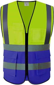 img 4 attached to Safety Reflective Construction Orange Pockets Occupational Health & Safety Products in Personal Protective Equipment