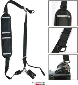 img 2 attached to Ремень для камеры Sugelary: удобный и удобный навесной ремень DSLR для плеча для Canon Nikon Sony беззеркальных камер