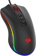 🖱️ redragon m711 cobra gaming mouse: 16.8m rgb color backlit, 10k dpi, comfort grip, 7 programmable buttons logo