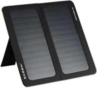 eceen 13w dual port usb universal powerport solar mobile charger for iphone 7/7 plus/6s/6/6 plus,ipad pro, android phones nexus 5x/6p kindle and other 5v digital devices - black logo