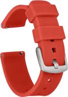 📱 gadgetwraps 14mm silicone watch band strap – quick release pins included, perfect for pebble men's watches logo