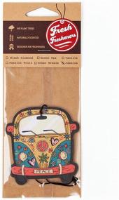 img 2 attached to 🚌 Hippie Bus Car Air Freshener 3 Pack Infused with Essential Oils - Fresh Fresheners (3 Pack, 3 Aromatic Scents)