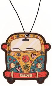 img 3 attached to 🚌 Hippie Bus Car Air Freshener 3 Pack Infused with Essential Oils - Fresh Fresheners (3 Pack, 3 Aromatic Scents)