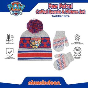 img 1 attached to 🧤 Stay Warm with Nickelodeon Toddler Patrol Mittens—Boys' Cold Weather Accessories