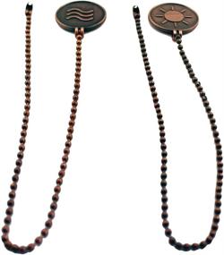 img 1 attached to Enhance Your Ceiling Fan with the 1CAMO 12-Inch Ceiling Fan Pull Chain Extender - Set of 2 Pull Chains in Oil Brushed Bronze Finish