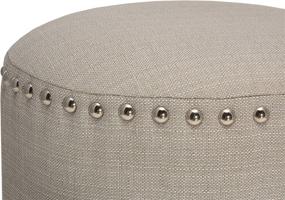 img 2 attached to Hillsdale Vanity Stool Gray Fabric