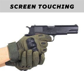 img 1 attached to Tactical KnucklesTouchscreen Motorcycle Airsoft Military