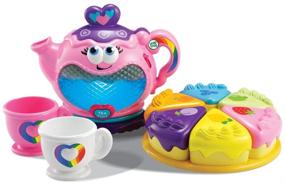 img 4 attached to 🌈 Представляем яркий музыкальный чайный набор LeapFrog Musical Rainbow: фантастическая и веселая обучающая игрушка