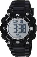 ⌚ часы armitron sport digital chronograph с ремешком из смолы, унисекс 45/7099 логотип