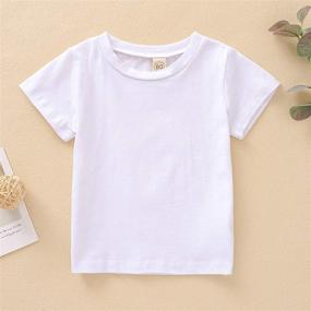 img 3 attached to Noubeau Toddler T Shirt Sister Letter Apparel & Accessories Baby Boys