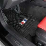 🚗 lloyd mats chevy camaro 2016-2021 всепогодные коврики для пола - сигнатурный резиновый (черные, 2 шт. - camaro shield) логотип