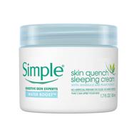 💦 simple water boost skin quench sleeping cream - 1.7oz logo