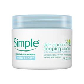 img 4 attached to 💦 Simple Water Boost Skin Quench Sleeping Cream - 1.7oz