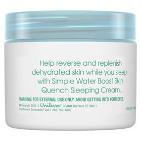 img 3 attached to 💦 Simple Water Boost Skin Quench Sleeping Cream - 1.7oz
