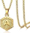 trendsmax alphabet necklace stainless personalized logo