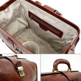 img 1 attached to Leather Doctor Medical Satchel Unisex Women's Handbags & Wallets for Satchels