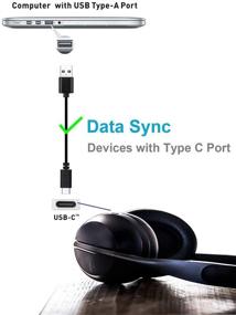 img 2 attached to 🔌 Black USB-C Type-C Charger Cable for New Beats Flex Wireless Earphones and Similar Sony/JBL/Jabra Headsets & More Wireless Earbuds