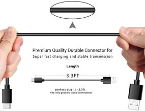 img 1 attached to 🔌 Black USB-C Type-C Charger Cable for New Beats Flex Wireless Earphones and Similar Sony/JBL/Jabra Headsets & More Wireless Earbuds