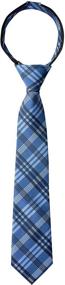 img 4 attached to Timeless Plaid Woven Zipper 👔 Boys' Neckties: Spring Notion's Classic Accessories