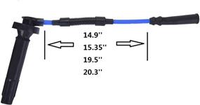 img 2 attached to 🔌 Кабель Мастер производительные провода свечи зажигания для Subaru Forester, Impreza, Legacy, Outback & Baja 2.2L/2.5L