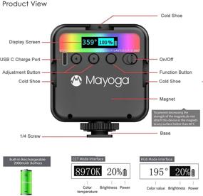 img 1 attached to Enhance Your Video Conference Experience with MAYOGA 2500-9000K Video Conference Lighting Kit: LED Camera Light with 💡 3 Cold Shoe for Photography, Webcam Light for Computer Laptop Video Conference, Remote Working, Zoom Calls, Live Streaming