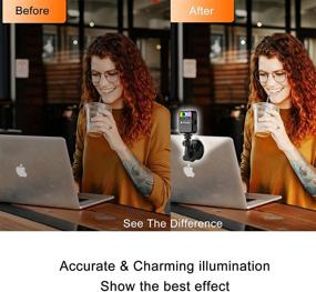 img 2 attached to Enhance Your Video Conference Experience with MAYOGA 2500-9000K Video Conference Lighting Kit: LED Camera Light with 💡 3 Cold Shoe for Photography, Webcam Light for Computer Laptop Video Conference, Remote Working, Zoom Calls, Live Streaming