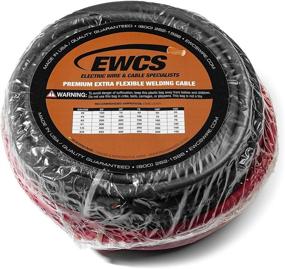 img 1 attached to High-performance EWCS 4 Gauge Premium 🔌 Extra Flexible Welding Cable - 600V, 25ft Black+Red