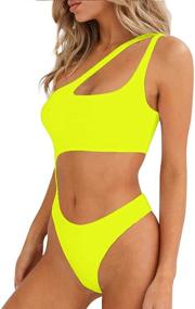 img 2 attached to 👗 Stylish and Versatile: BEAGIMEG Women's Shoulder Bathing Swimsuit – Perfect for Women's Clothing, Swimsuits, and Cover Ups