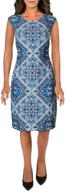 vince camuto womens patterned bodycon logo