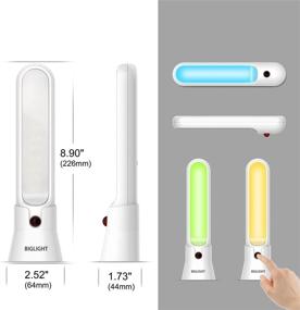 img 3 attached to 🔦 Wireless Battery Operated LED Table Top Night Light, Touch Light, Push Light, Remote Controlled, 16 Color Changing, Portable Stick on Tap Light for Closet, Cabinet, Counter, Classroom - BIGLIGHT