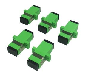 img 4 attached to Cerrxian SC женский к SC женский APC одномодовый оптоволоконный сцепитель Simplex | Green 5-Pack | Совместим с монтажной панелью | Сетевой интернет-адаптер для эффективной связи.