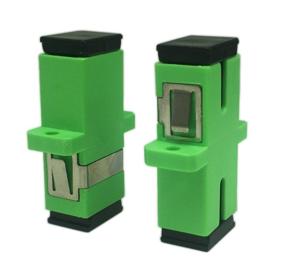 img 2 attached to Cerrxian SC женский к SC женский APC одномодовый оптоволоконный сцепитель Simplex | Green 5-Pack | Совместим с монтажной панелью | Сетевой интернет-адаптер для эффективной связи.